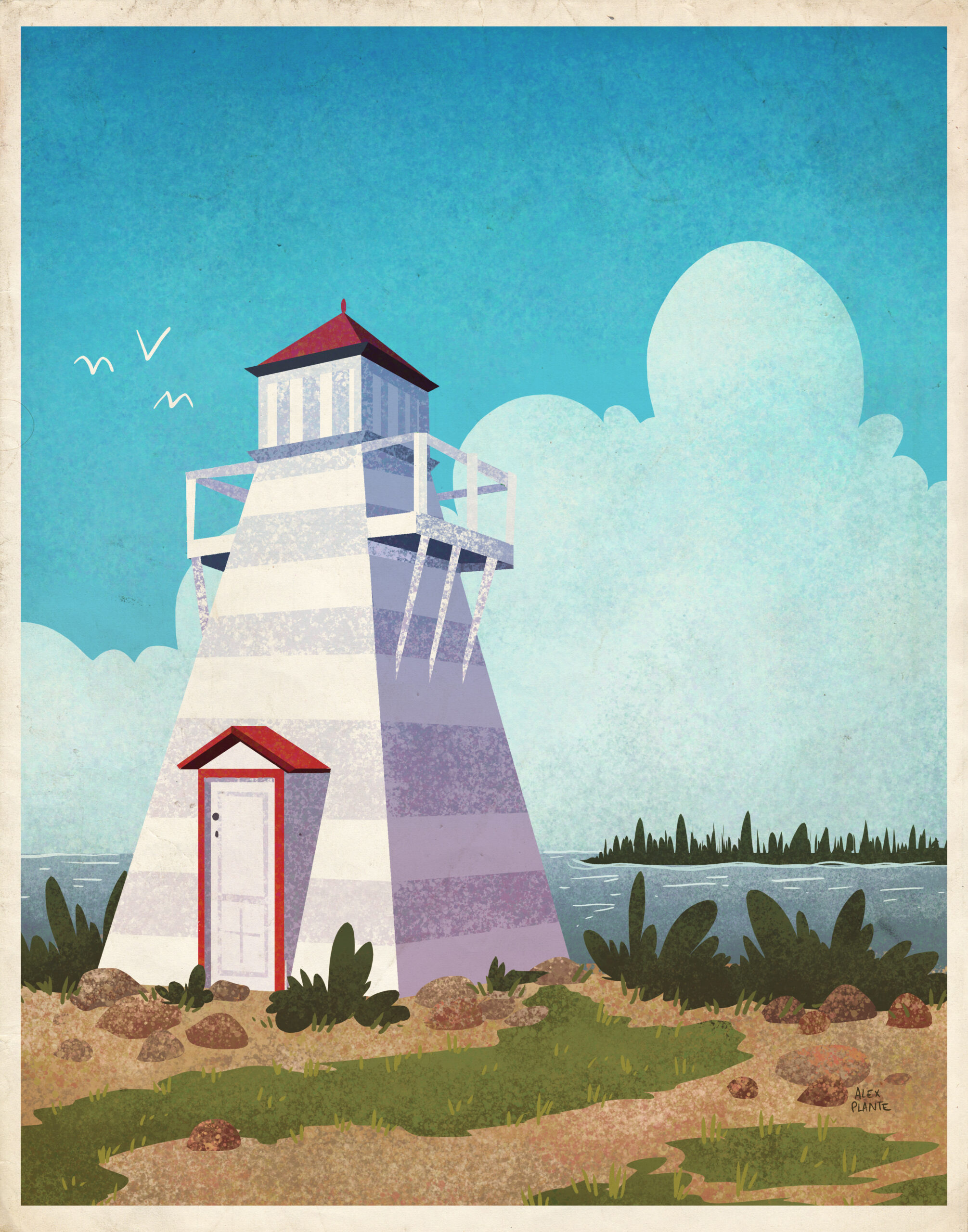 Vintage Tourism Posters (No Text Versions) - Alex Plante