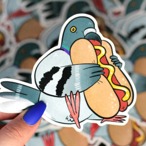 Glizzy Pigeon Sticker