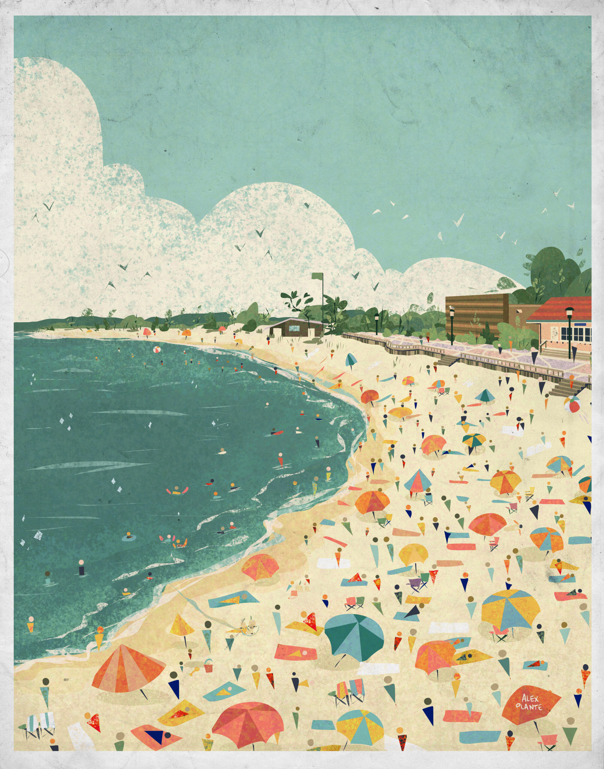 Vintage Tourism Posters (No Text Versions) - Alex Plante