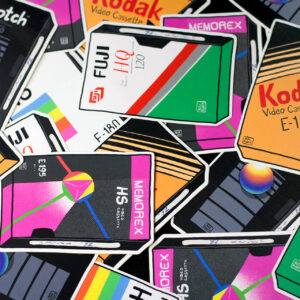 Retro VHS Stickers