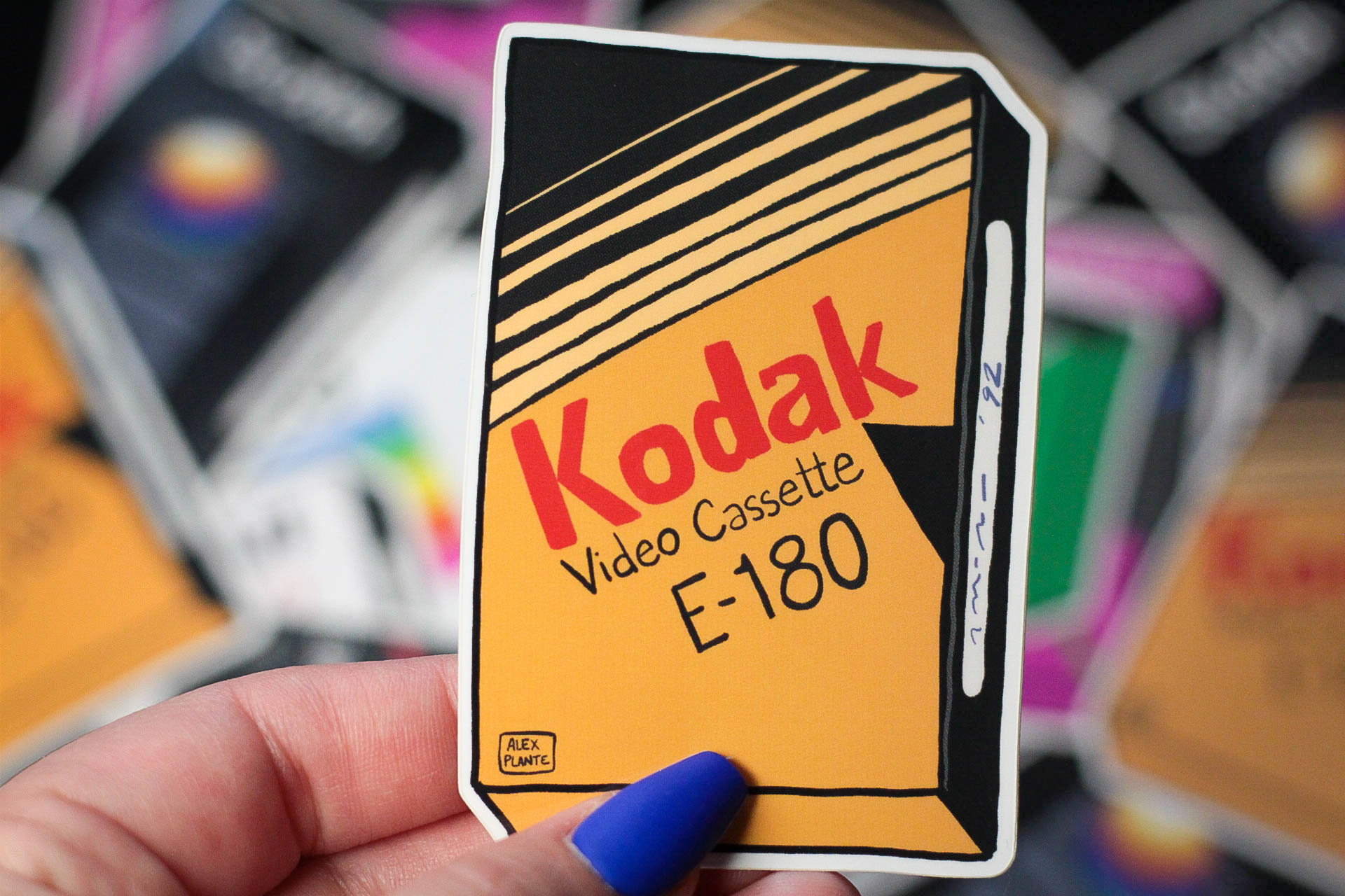 Vhs Sticker Retro VHS Stickers - Alex Plante