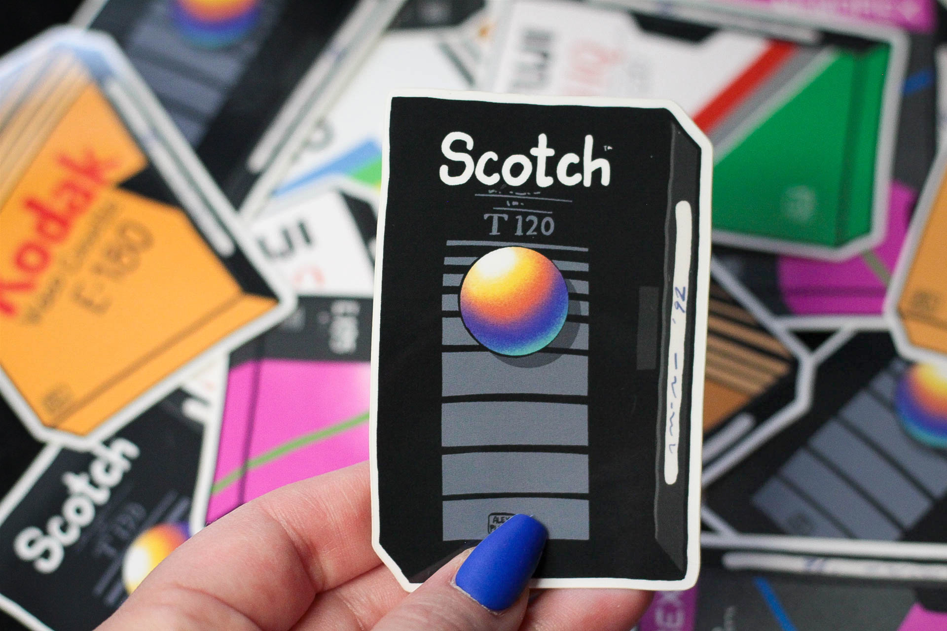 Vhs Tracking Sticker Retro VHS Stickers - Alex Plante